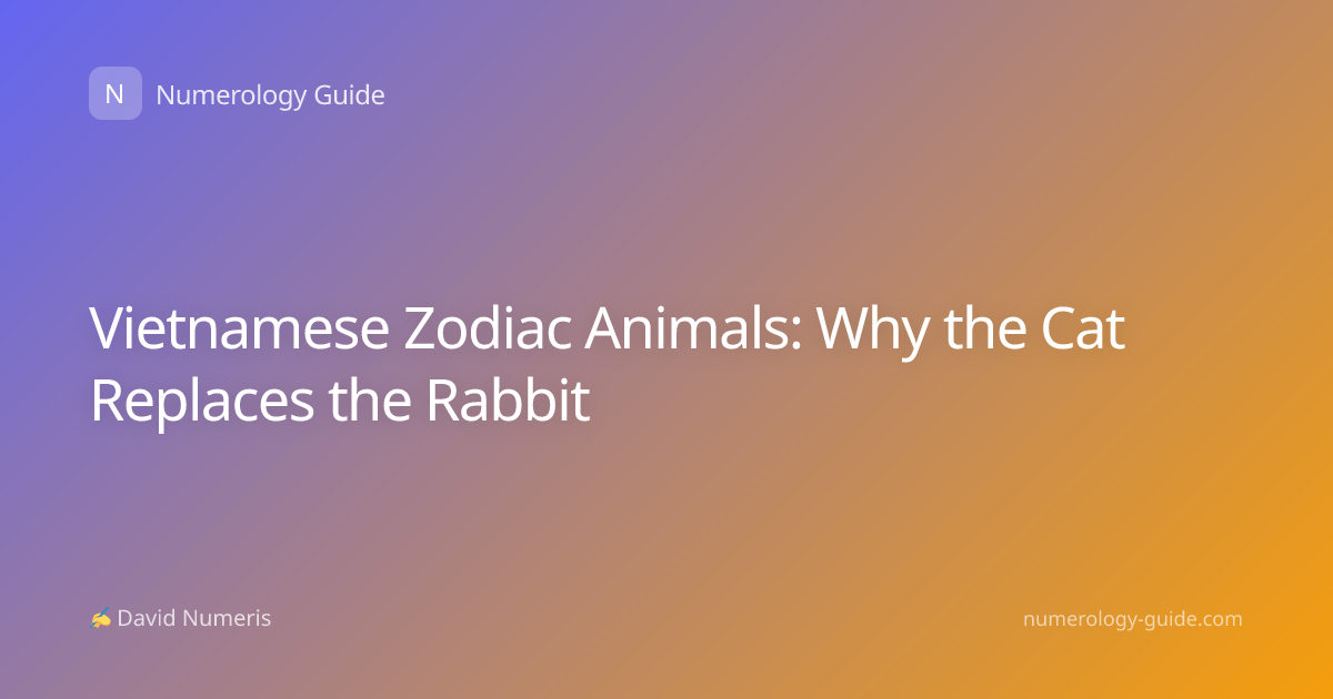 Vietnamese Zodiac Animals: Why the Cat Replaces the Rabbit