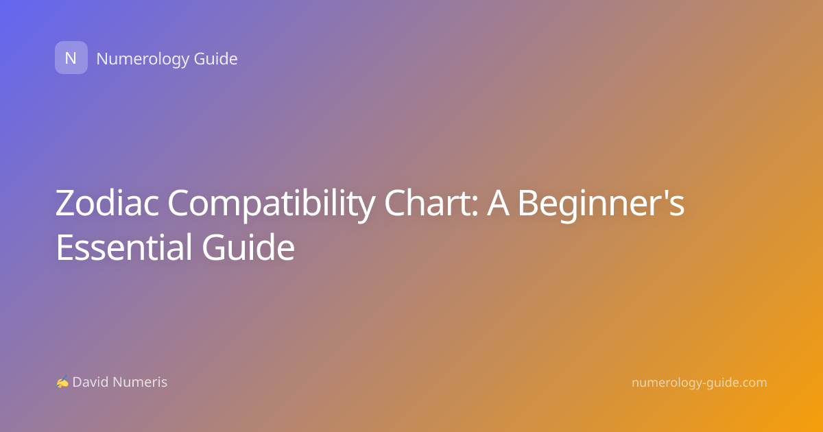 Zodiac Compatibility Chart: A Beginner's Essential Guide